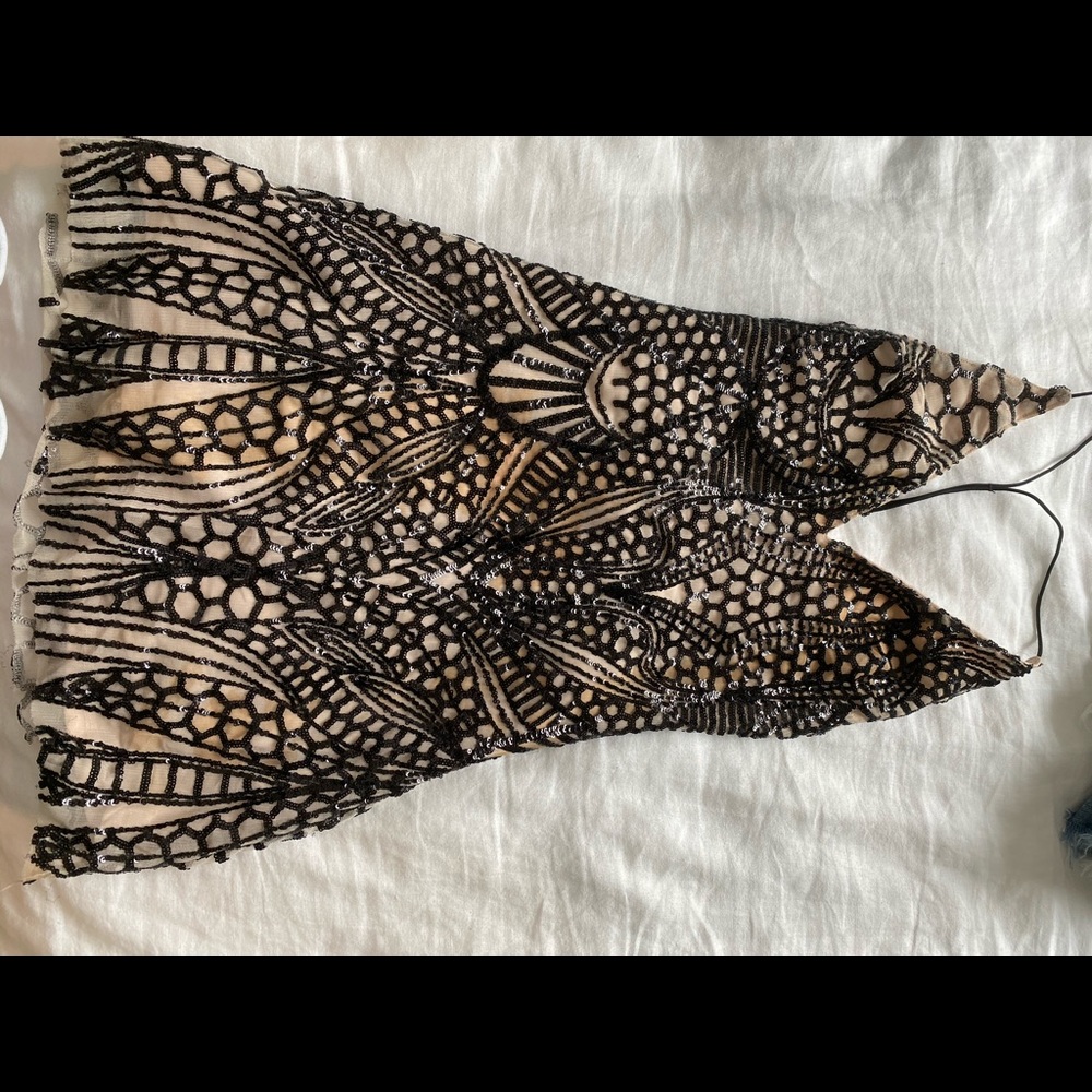 Beaded mini dress